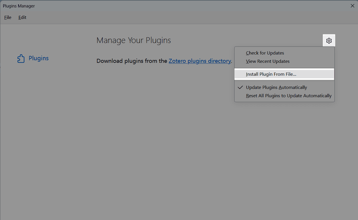 Install Add-on From File